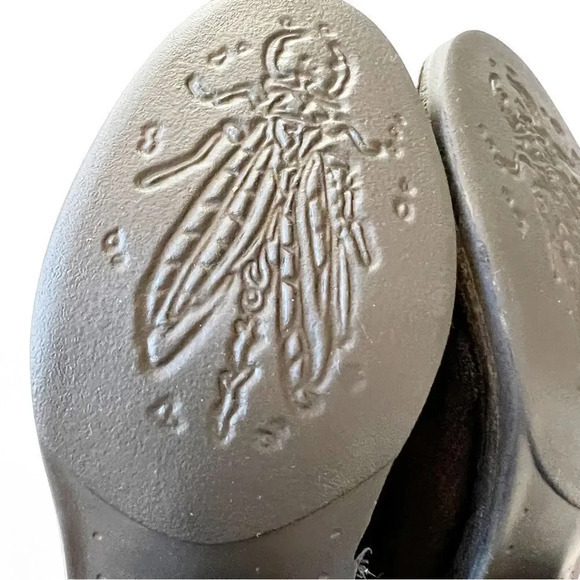 Fly London Size 40 EU Black Suede Subtle‎ Metallic Ankle Boot Pull-on Style Nice - Picture 9 of 12